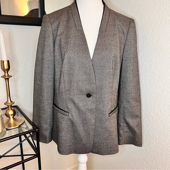 LAFAYETTE‎ 148 NEW YORK Wool Silk Blend Blazer Size 12 - Picture 1 of 10